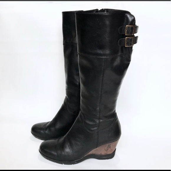 Sanita | Mallory | Black Leather Wedge Boot 39/8.5 - Picture 8 of 8